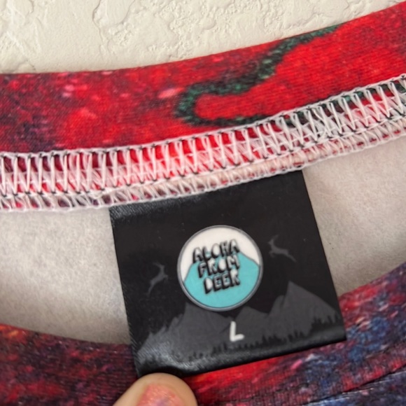 Aloha from Deer Elon White crewneck sweatshirt - Picture 3 of 6